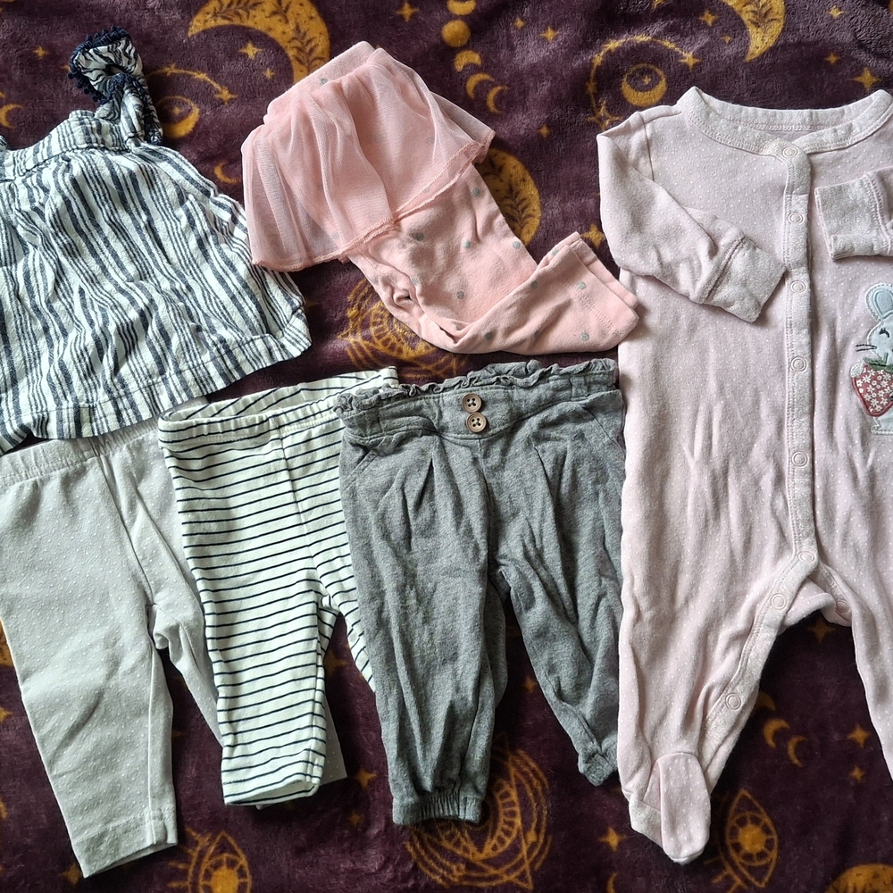 Carter's Pink Baby Outfit with White Dots